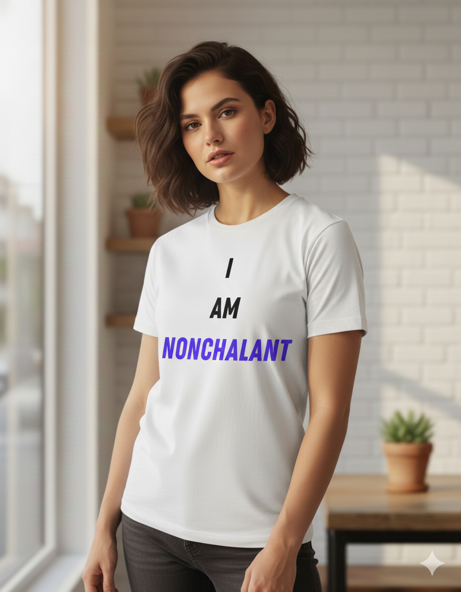 Nonchalant Printed Oversized/Regular Unisex T-Shirt