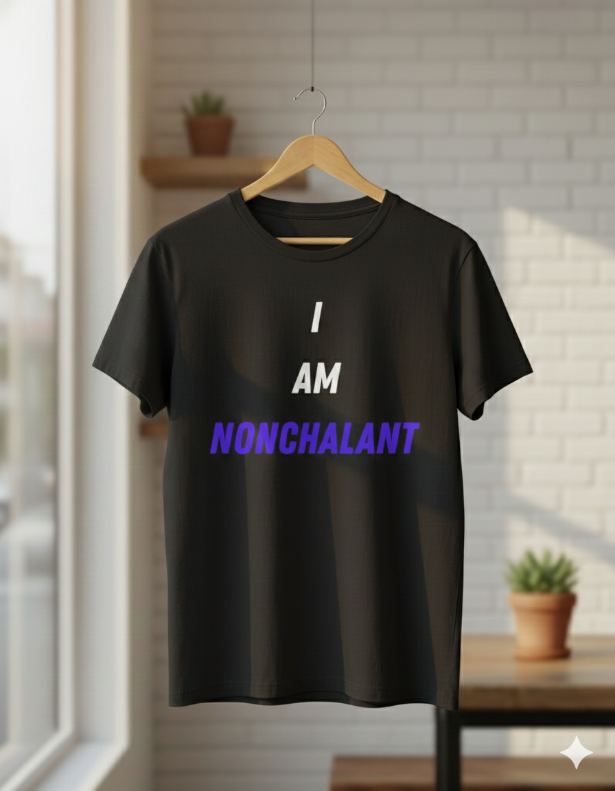 Nonchalant Printed Oversized/Regular Unisex T-Shirt