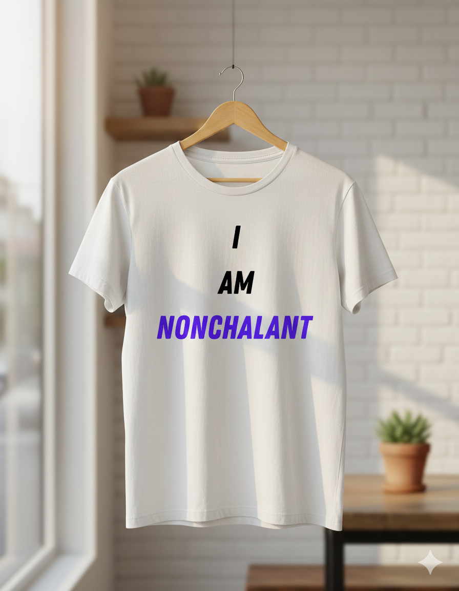 Nonchalant Printed Oversized/Regular Unisex T-Shirt